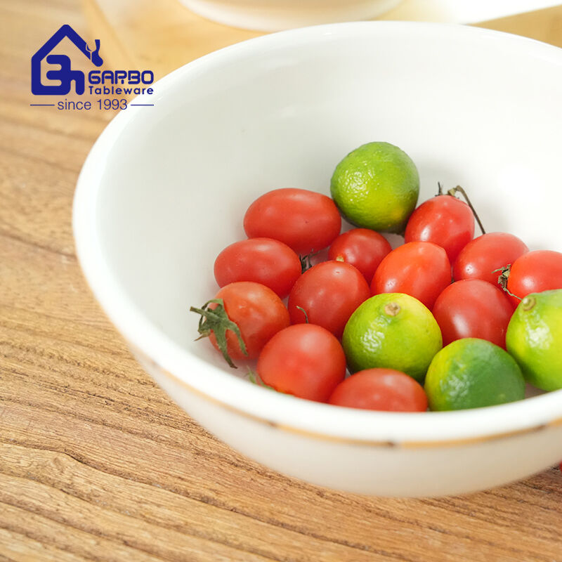 190ml under glazed porcelain rice bowl for single person home usage 