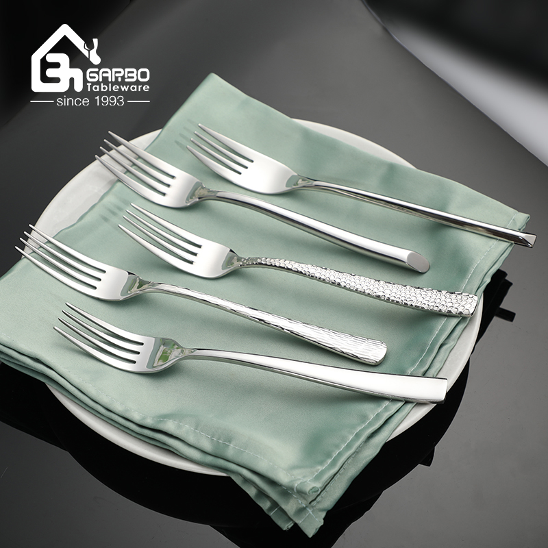 China supplier classical silverware high quality mirror polish dinner fork 304 stainless steel silver fork for home usage