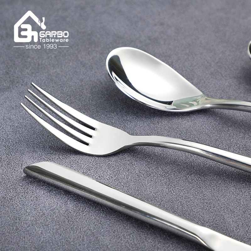 China supplier classical silverware high quality mirror polish dinner fork 304 stainless steel silver fork for home usage