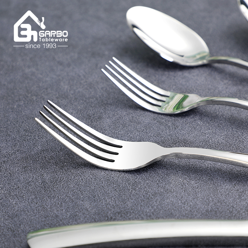 China supplier classical silverware high quality mirror polish dinner fork 304 stainless steel silver fork for home usage