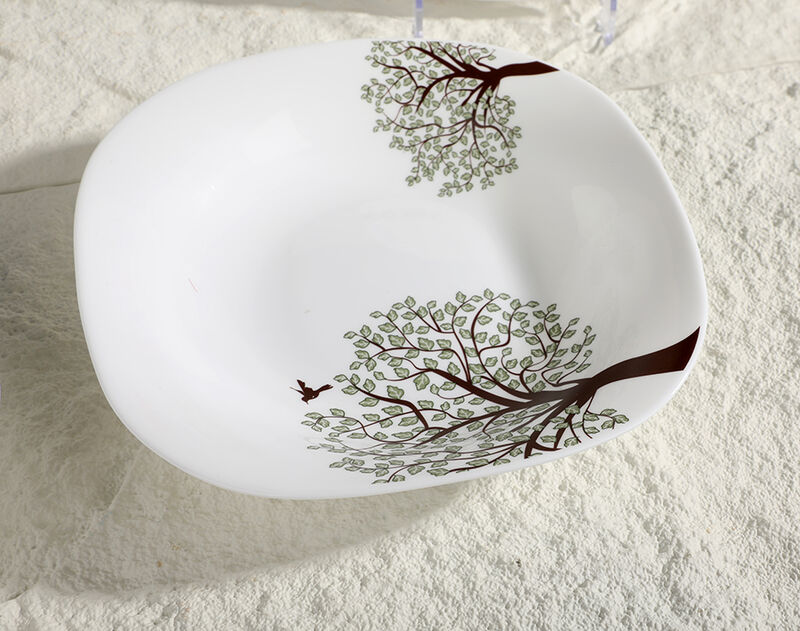 Square Opal Glass Dinnerware Set of 25PCS Wholesale Price Shipment Directly from China