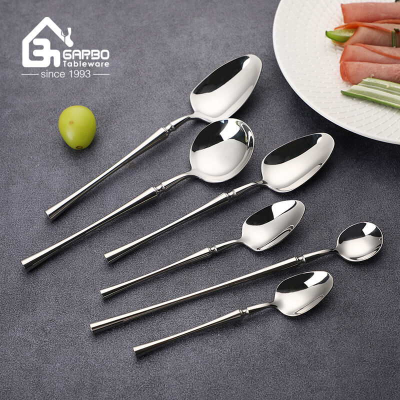 Seti ya Supuni ya Silverware Safe yotsukira mbale Supuni ya Supu ya Chakudya chamadzulo cha 304 Stainless Steel