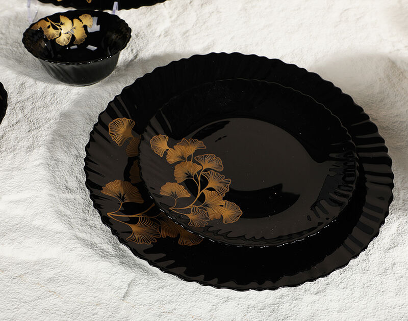 Wholesale Home Table Black Opal Dinnerware Set of 33pcs 