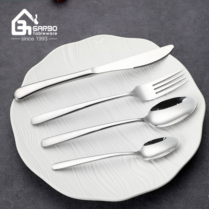 Vintage Silverware Set 4PCS Knife Fork Spoon Teaspoon Cutlery Set