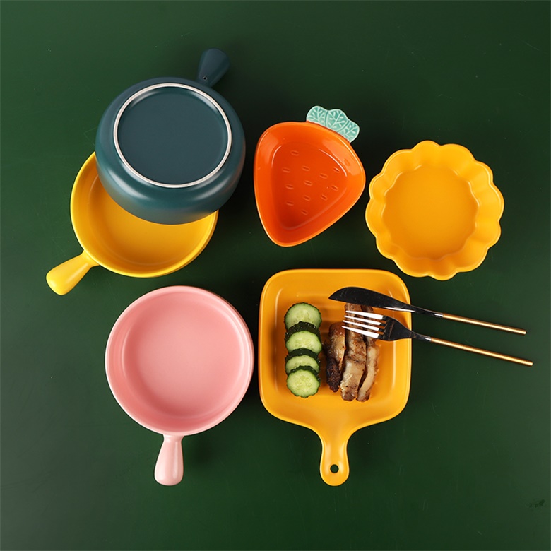 U shaped porcelain baking pan brings you an elegant life
