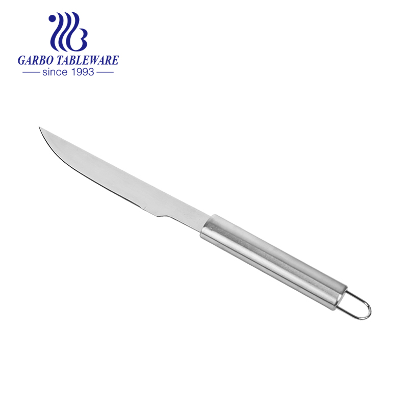 Cuchillo para trinchar ultra afilado de acero inoxidable para barbacoa, diseño ergonómico, ideal para rebanar asados, carnes, frutas y verduras.