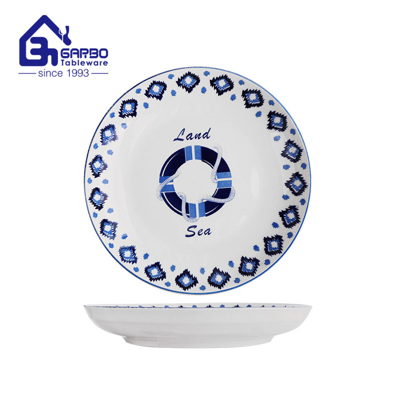 ODM OEM premium creative under-glazed ceramic plate for promotion