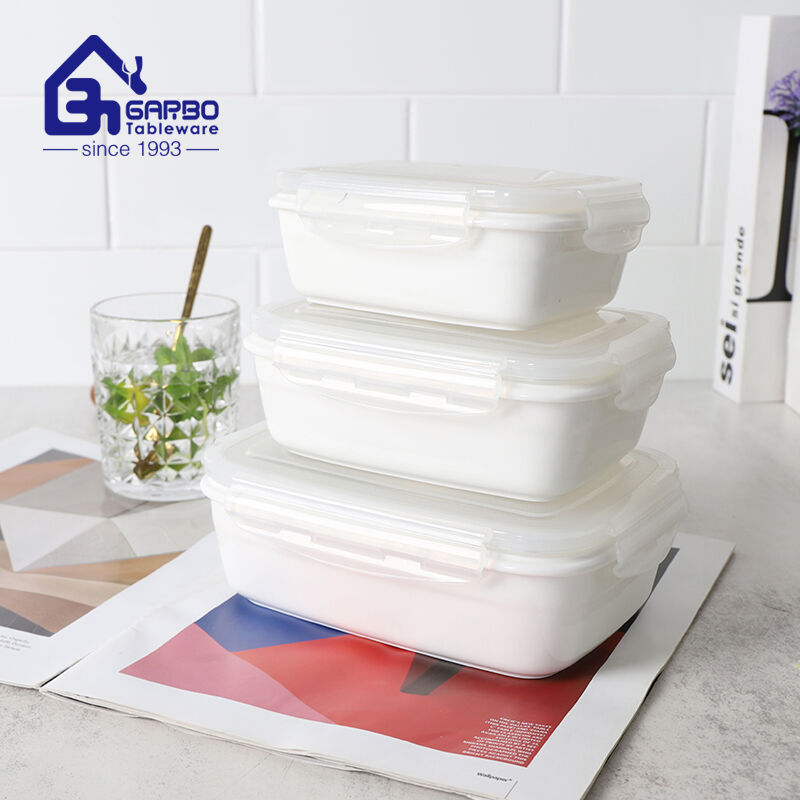 Porcelain Food Containers with PP Lids: A Stylish and Eco-Friendly Kitchen Solution