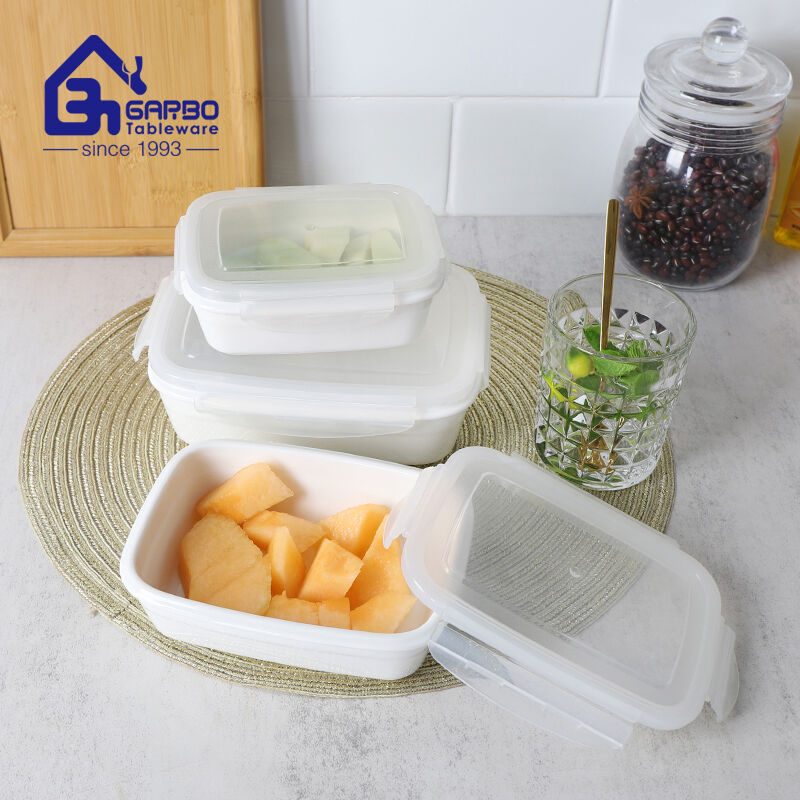 Porcelain Food Containers with PP Lids: A Stylish and Eco-Friendly Kitchen Solution