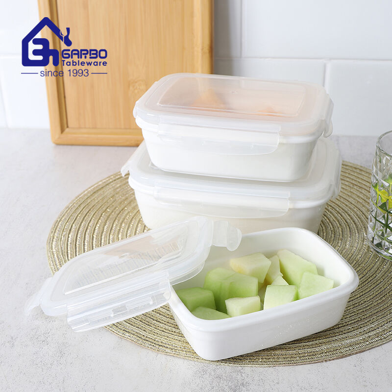 Porcelain Food Containers with PP Lids: A Stylish and Eco-Friendly Kitchen Solution