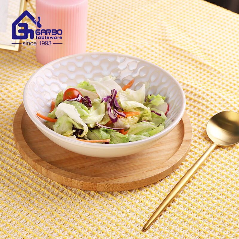 Color glazed ceramic soup bowl stoneware food bowls for wholesale