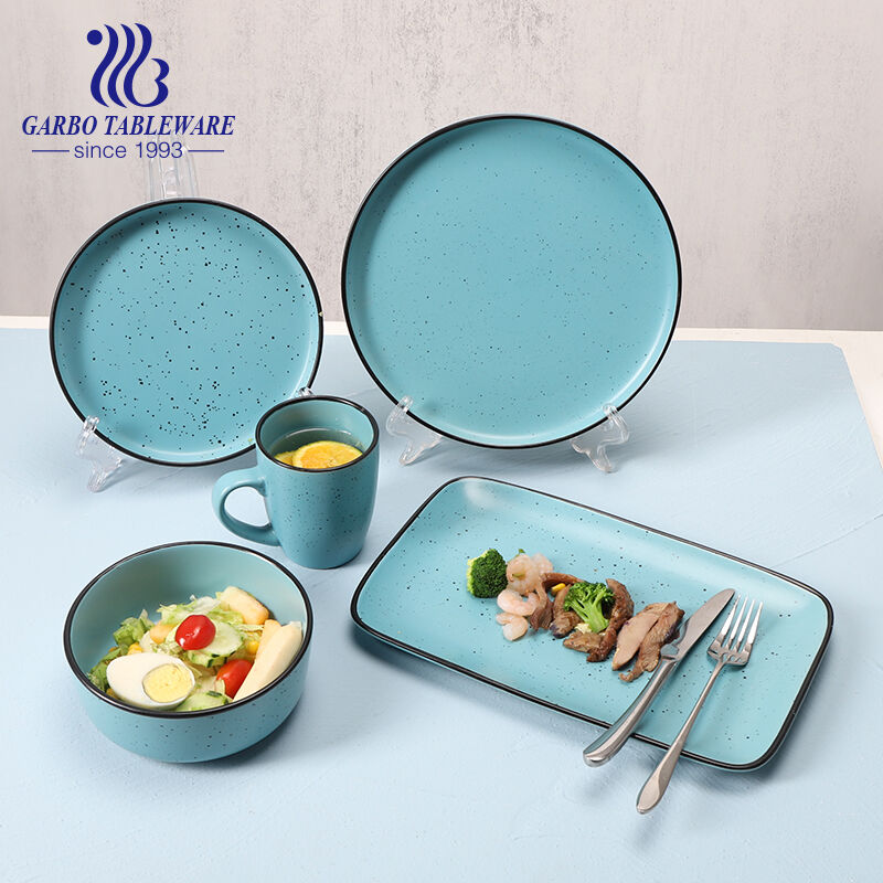 The Allure of Garbo International's New Design Color Glazed Stoneware Dinner Set