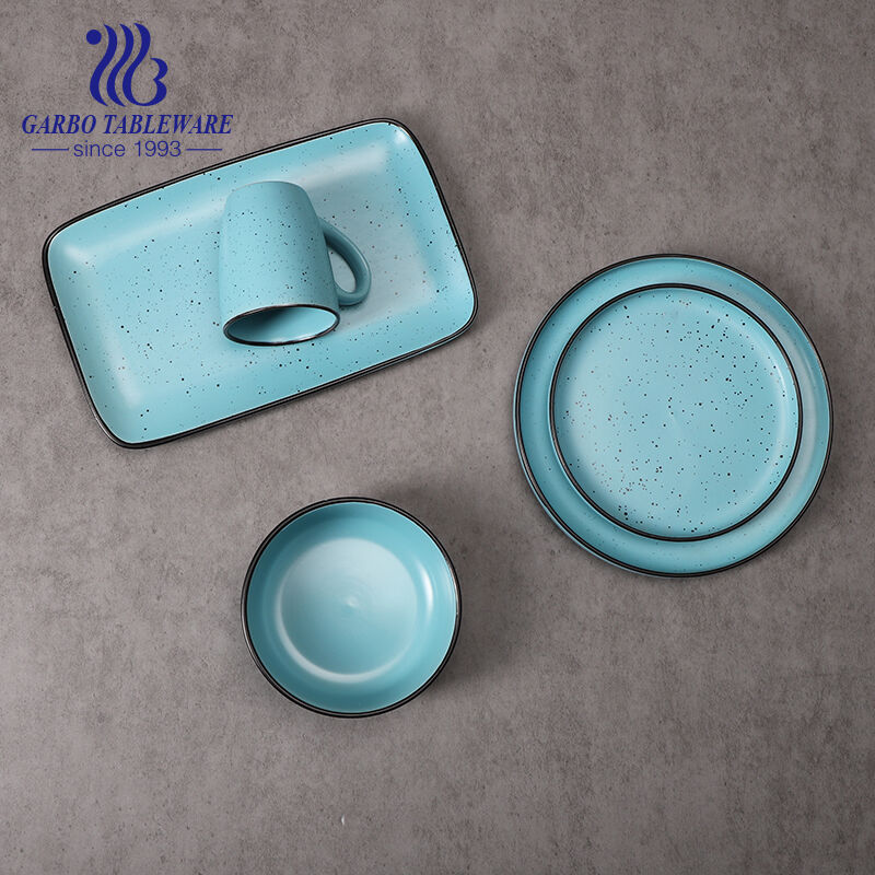 The Allure of Garbo International's New Design Color Glazed Stoneware Dinner Set