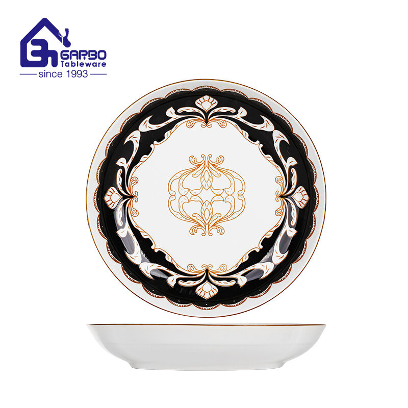 Stoneware plate 9.06 inch 