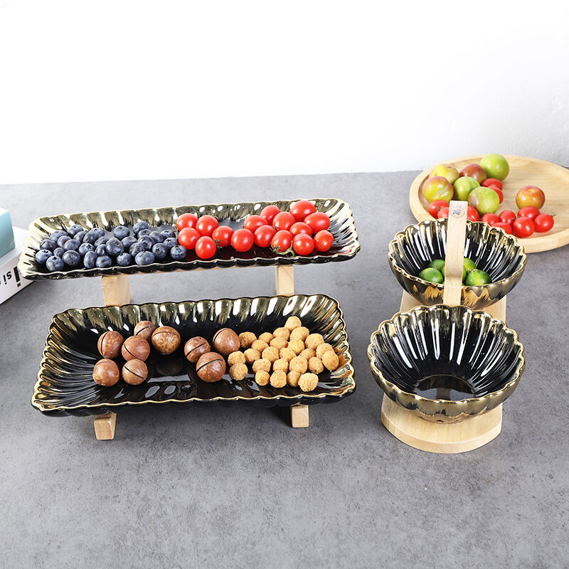 Question and answer recommendation: Chaozhou-made reinforced porcelain electroplated gold with wooden frame ceramic set, showing quality and style