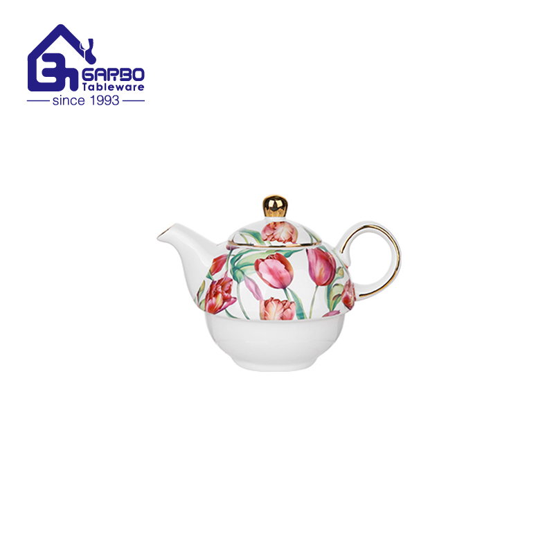 480ml Customizable vintage ceramic teapot for Home Using