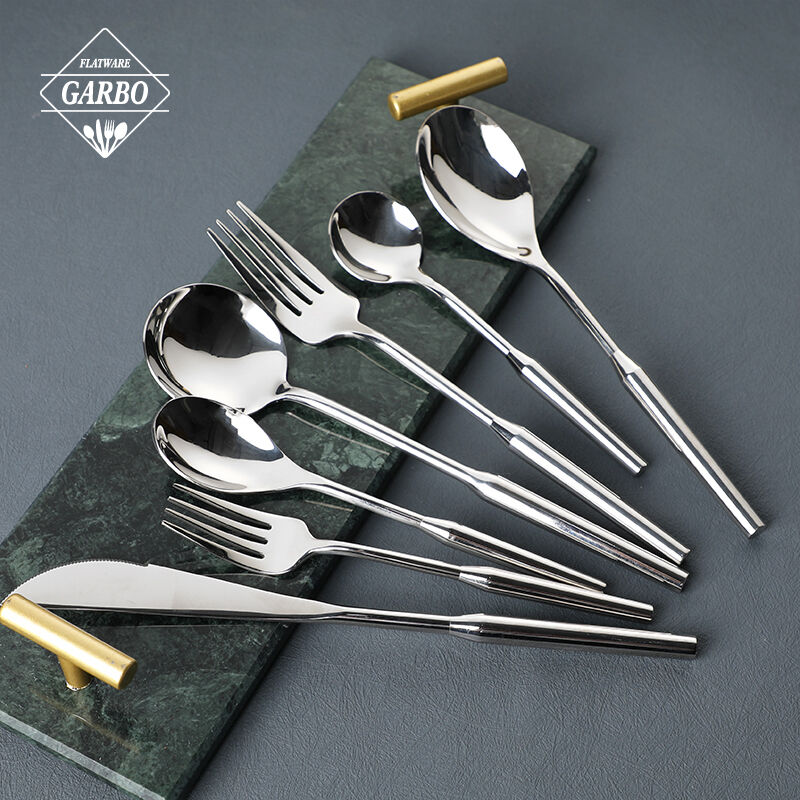 New 304 18/8 Stainless Steel Cutlery Set Stock Fast Shipment Silverware for Hotel Use