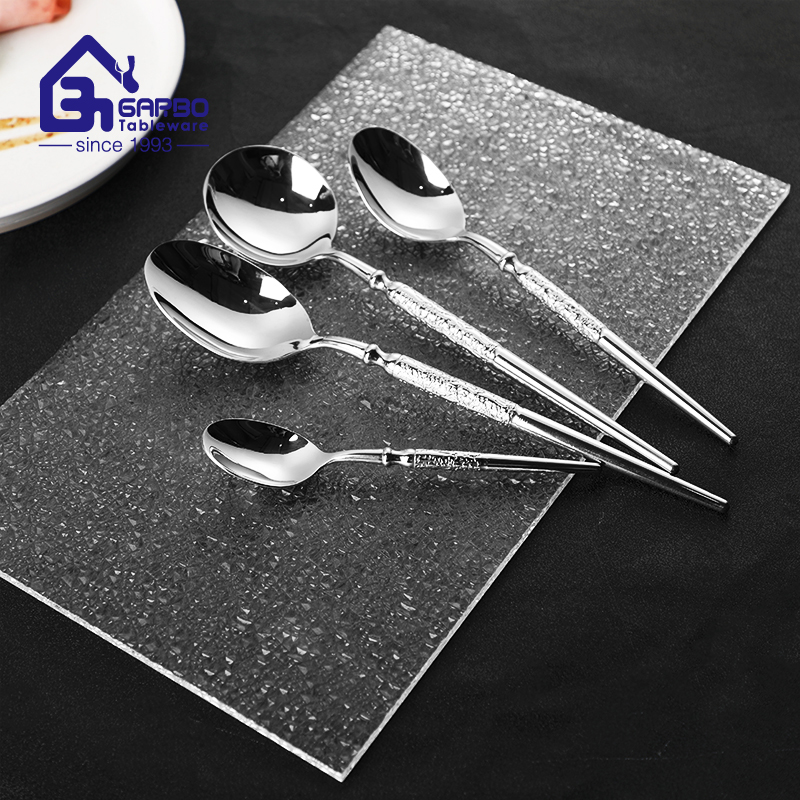 Dishwasher Safe Silver Cutlery 304 Stainless Steel Dinner Spoon Dessert and Tea Spoon Dishwasher Safe Silver Cutlery 304 Stainless Steel Dinner Spoon Dessert and Tea Spoon