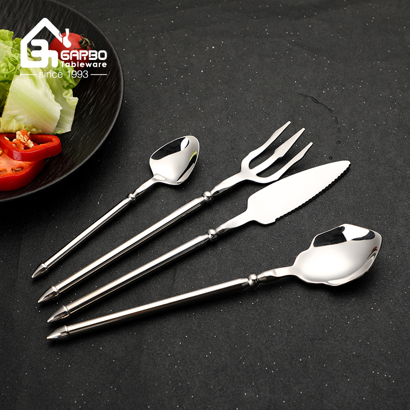 Silver Cutlery Dishwasher Safe Knife Fork Spoon Eating Utensils Set for Retail and Wholesale