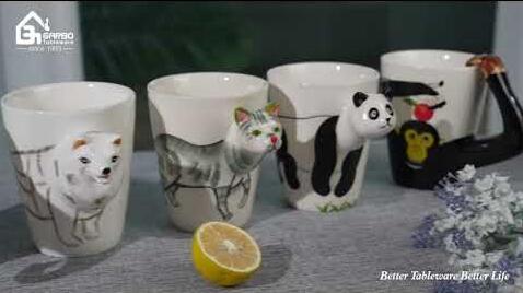 Tasses à café en céramique faites à la main | Usine de vaisselle en Chine