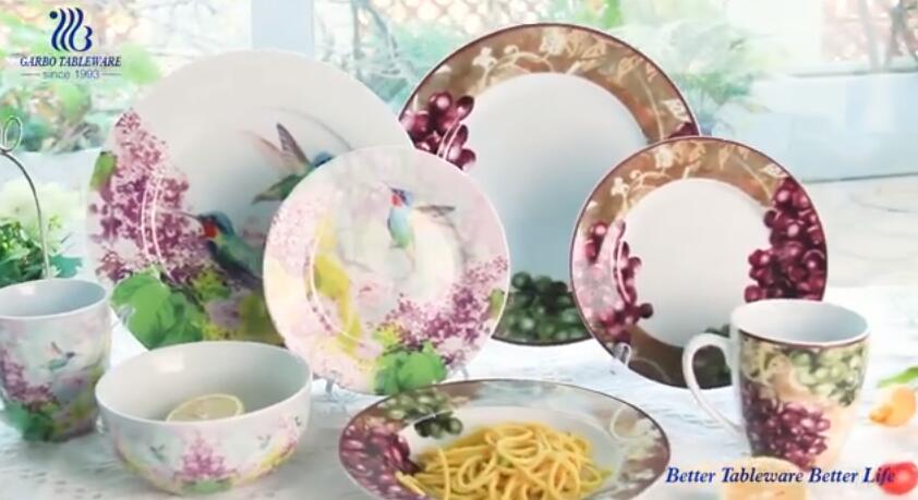 Utensílios de mesa GARBO Novos designs de moda conjunto de jantar de cerâmica