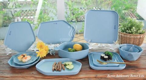 Меламиновые сервировочные тарелки Ocean Blue Home Table