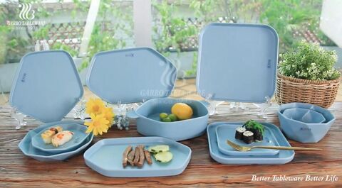 Plateaux de service en mélamine Ocean Blue Home Table