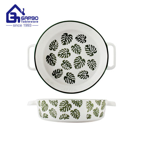 5inch classic ceramic bowl with outside underglazed decal for home