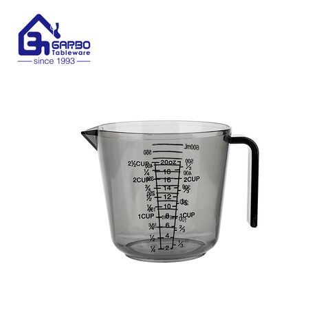 Tasse en plastique personnalisée incassable de tasse de mesure de Plactic de la vente chaude en gros 600ml