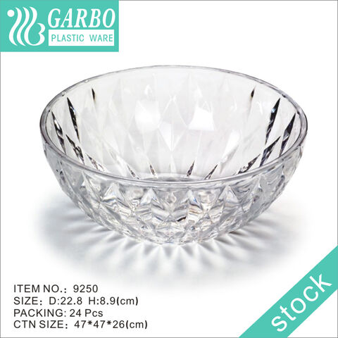 Оптовая 4.5-дюймовая прозрачная пластиковая чаша круглой формы из Китая