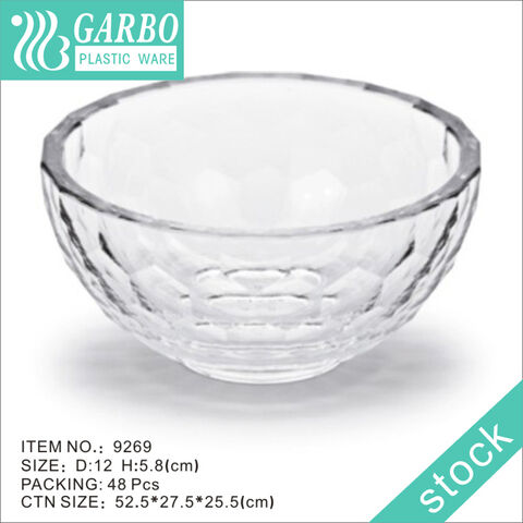 wholesale 4.5inch transparent plastic bowl in round shape from China