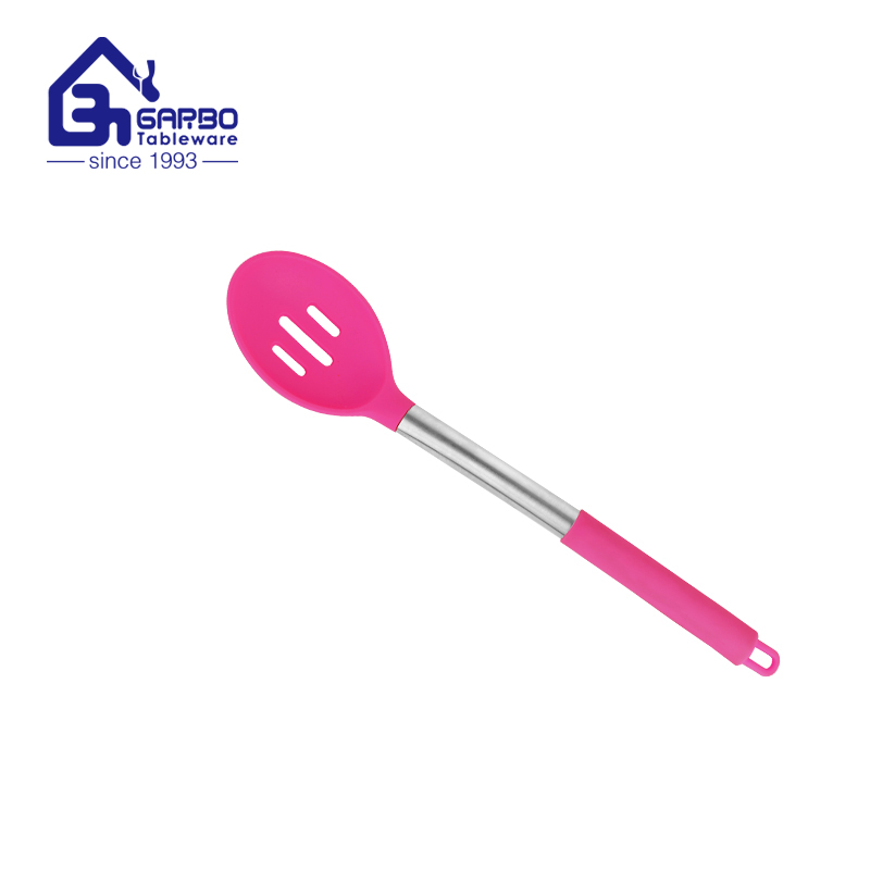 high quality factory best selling  pink color slotted turner 
