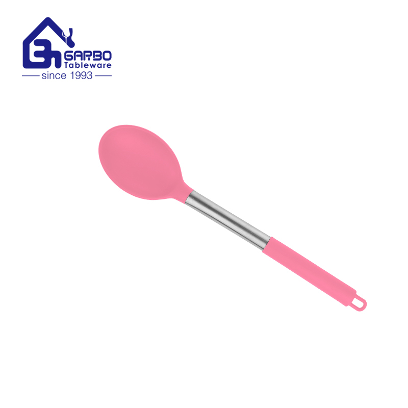 high quality factory best selling  pink color slotted turner 