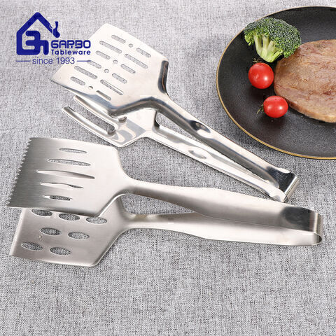 Bulk Packing Classic Design Stock 201 Stainless Steel Kitchen BBQ Food Tongs 