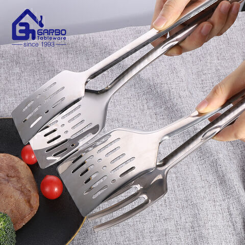 Bulk Packing Classic Design Stock 201 Stainless Steel Kitchen BBQ Food Tongs 