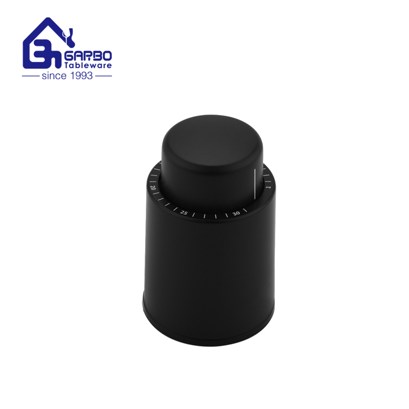 Wholesale Black Silicon and ABS Material Wine Stopper Food Contact Safe