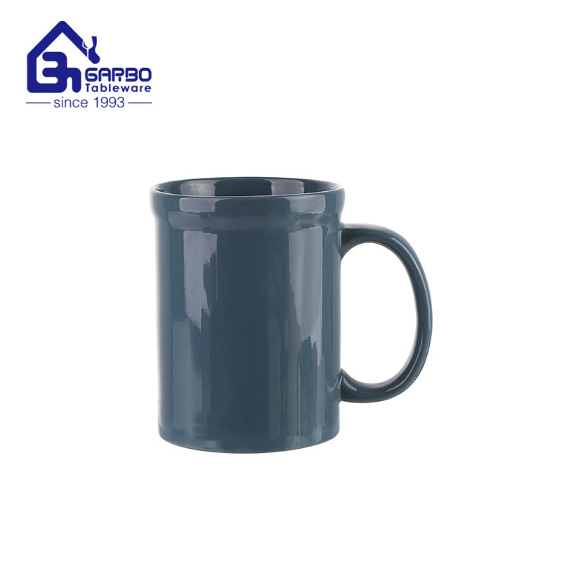 Simple retro Red 16.3oz Ceramic Coffee Tea Mug for Office home use stoneware  cup  
