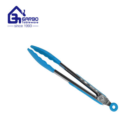 Skimmer de silicone resistente ao calor de cor azul para uso em cozinha