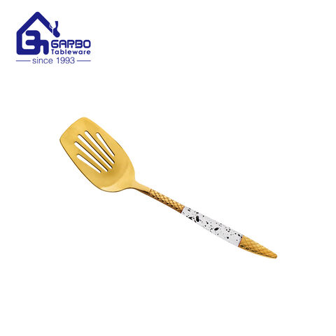 Factory Price Gold Plating 201ss high quality slotted turner