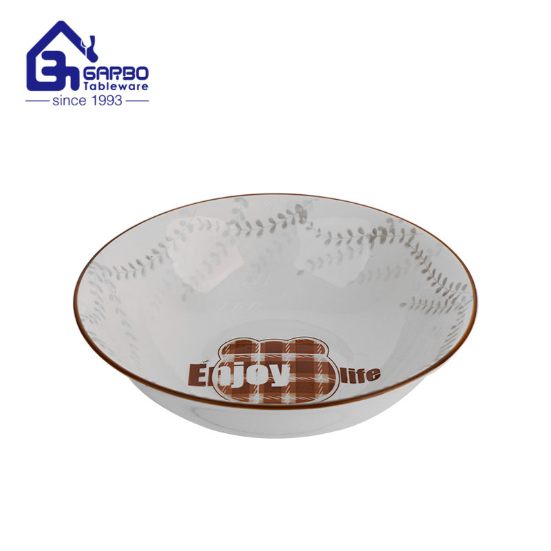 570ml porcelain bowl with underglazed decal for wholesale