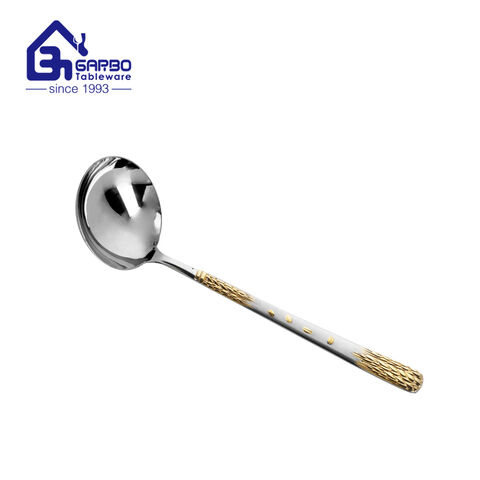 High quality 201ss Wheatear designs kitchen cooking soup ladles