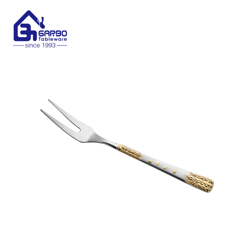 201ss new wheatear designs two-tied fork cooking tools