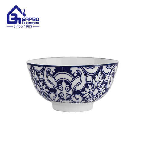 5 inch printing cereal soup porcelain bowl with home use supplier in China