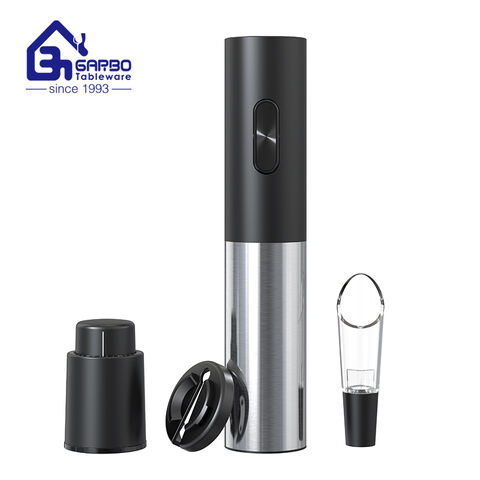 Wholesale Electric Wine Opener + Wine Aerator& Pourer + Manual Vacuum Pump With 2 Stoppers+ Foil Cutter +Storage Base