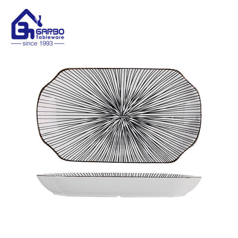 Фарфоровая тарелка квадратной формы диаметром 8.5 дюйма, керамическая тарелка для салата с дизайном ромашки