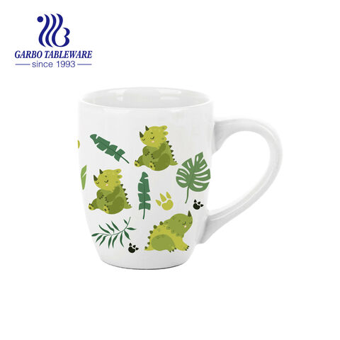 Caneca de cerâmica azul para água, mesa doméstica, copo para beber em grés, com alça grande e confortável