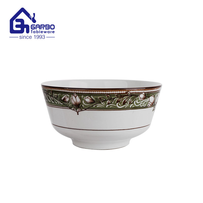 720ml ceramic rice bowl with underglazed decal for wholesale