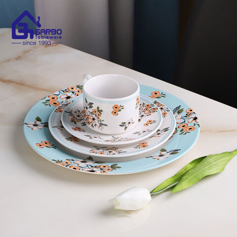 Underglazed blue style 24pcs ceramic dinner set for wholesale