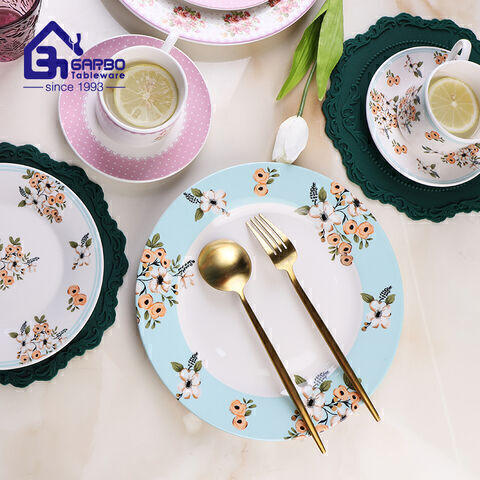 Underglazed blue style 24pcs ceramic dinner set for wholesale