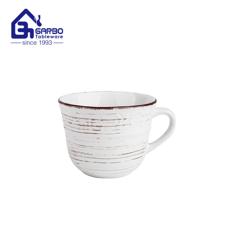 Special design ceramic coffee mugs 16oz stoneware cups with handle 